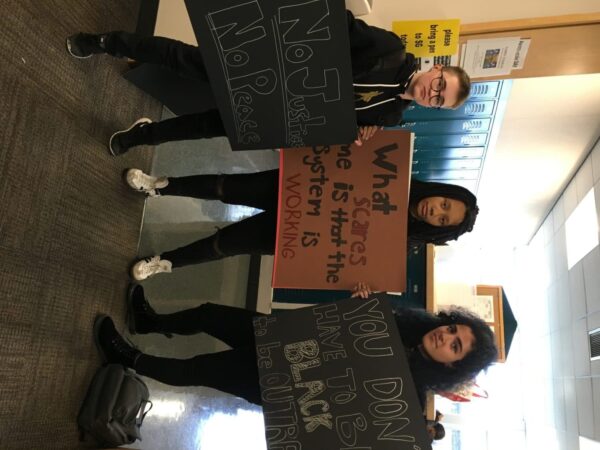 Students with posters